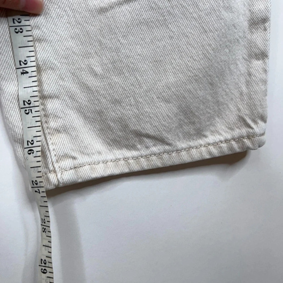 Rolla's High Rise Original Straight Jeans Cream Neutral 100% Cotton Size 28 - Picture 11 of 11